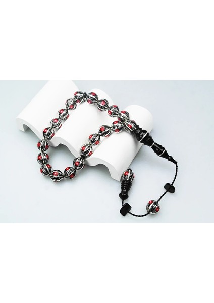 Oltu Taşı 100 Mikron Karpuz Dilimi Tespih