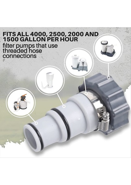 Yedek Hortum Adaptörü Sızıntı Önleyici Plastik Havuz Drenaj Pompası Diş Bağlantı Vanası Drenaj Adaptörü (Yurt Dışından) fırsatları