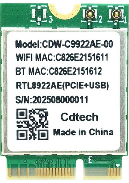 RTL8922AE Wifi7 Kart 2 4g/5g/6g Tri-Band 6338 Mbps Kablosuz Wifi Kart Adaptörü Bluetooth 5 4 WIN10/WIN11 Için (Yurt Dışından)