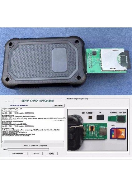 Xgecu T48 Programcı Destek Okuma ve Yazma Sd / Tf Kart Emmc Nand Chıp Için Emmc Sd Adaptörü (Yurt Dışından) fırsatları