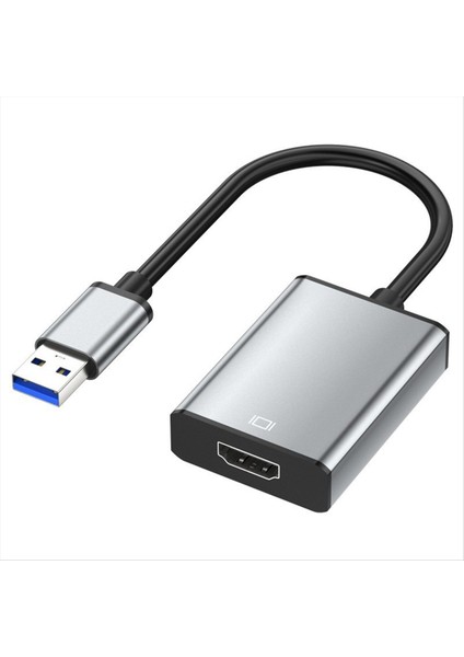 Pc Için USB Ila HDMI Uyumlu Adaptör 1080P 60Hz USB 2.0 Ila HDMI Uyumlu Dönüştürücü Harici USB Adaptör Video Kablosu (Yurt Dışından)
