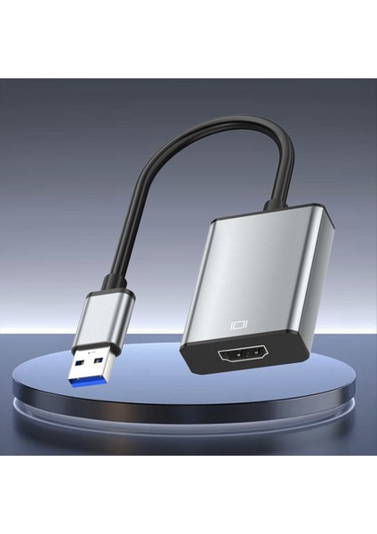 Pc Için USB Ila HDMI Uyumlu Adaptör 1080P 60Hz USB 2.0 Ila HDMI Uyumlu Dönüştürücü Harici USB Adaptör Video Kablosu (Yurt Dışından) modelleri