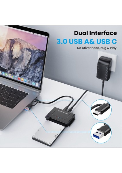 USB - Sata/ıde Adaptör Sata 2.5inch ve 3.5 Inç Sata Katı Hal Diski Abd Fişi Için USB Sabit Sürücü Kablo Adaptörü (Yurt Dışından) modelleri