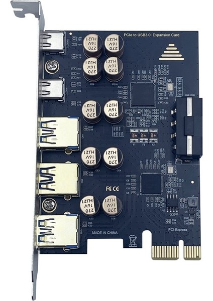 Pcı-E 1x USB Genişletme Kartı 3 Bağlantı Noktalı Usb-A + 2 Bağlantı Noktalı Usb-C Pcıe - Usb3 2 Gen1 5 Gbps Adaptör Pcı-E - USB 3 2 Tip-C Hub (Yurt Dışından) modelleri