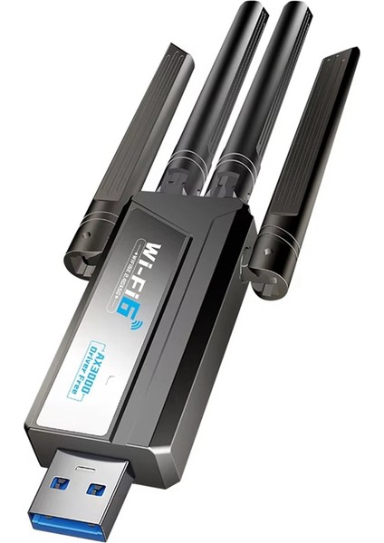 Yeni 3000 Mbps Wifi 6e Kablosuz Ağ Kartı Çift Bant 2 4g/5 Ghz USB 3 0 Alıcı Dongle Wifi Adaptörü Win 10/11 Için (Yurt Dışından)