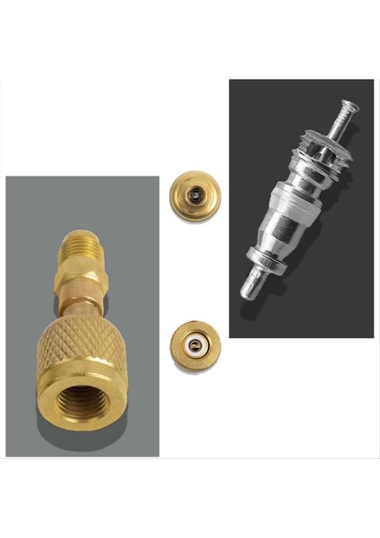 R32 R454B Pirinç Adaptör 1/4 Inç Dişi - 1/4 Inç Erkek R-454B/R-32 Tankları Için Ters Diş (Yurt Dışından) indirimleri