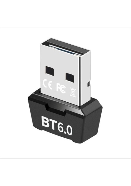 USB Bluetooth 6.0 Adaptör Bt6.0 Dongle Müzik Ses Alıcı Bluetooth Klavye Fare Kulaklık Hoparlör (Yurt Dışından)