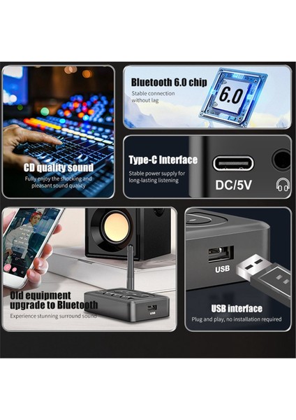 Yeni Bluetooth 6 0 Alıcı Araba Için USB Flash Sürücü Bluetooth Ses Çalar Aux Çağrı Rca Kablosuz Ses Adaptörü (Yurt Dışından) fırsatları
