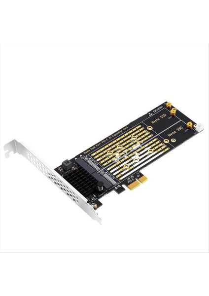 Pcıe X1 - Çift M 2 Nvme M-Key SSD Adaptör Dönüştürücü Için 2230/2242/2260/2280 SSD Yükseltici Kartları Genişletme (Yurt Dışından)