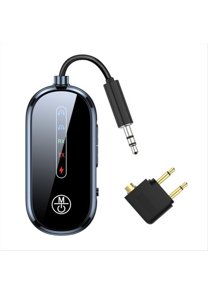 Çok Noktalı Bağlantı Bluetooth 5 4 Alıcı Verici Handsfree Çağrı Stereo 3 5mm Aux Kablosuz Ses Adaptörü Pc Tv Için B (Yurt Dışından)