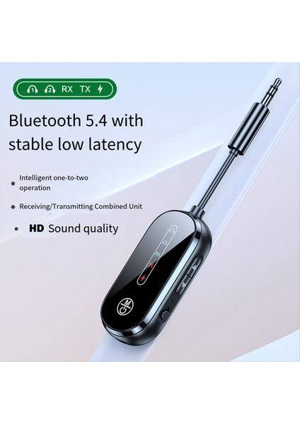 Çok Noktalı Bağlantı Bluetooth 5 4 Alıcı Verici Handsfree Çağrı Stereo 3 5mm Aux Kablosuz Ses Adaptörü Pc Tv Için B (Yurt Dışından) fiyatları