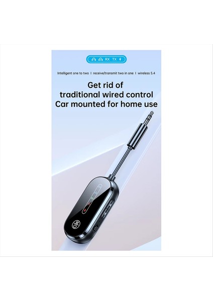 Çok Noktalı Bağlantı Bluetooth 5 4 Alıcı Verici Handsfree Çağrı Stereo 3 5mm Aux Kablosuz Ses Adaptörü Pc Tv Için B (Yurt Dışından) modelleri