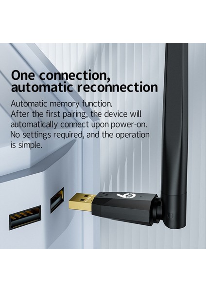 USB Bluetooth6.0 Adaptör 200M USB Dongle Kablosuz Müzik Ses Alıcı Verici Ble/edr Pc Fare Klavye Için (Yurt Dışından) fırsatları