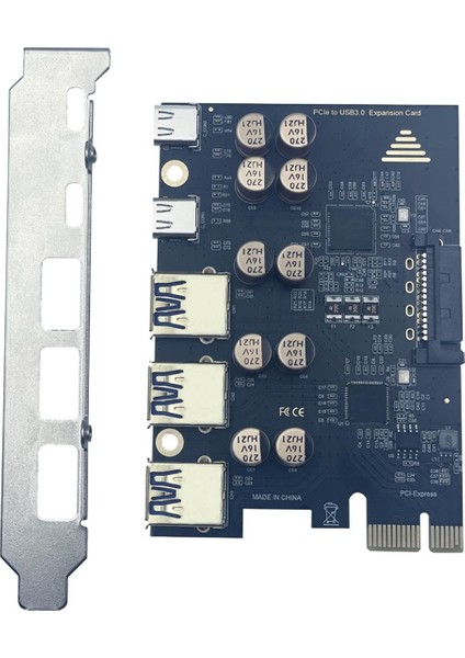 Pcı-E 1x USB Genişletme Kartı 5 Gbps 3xusb-A + 2xusb-C Pcıe - Usb3 2 Gen1 5 Gbps Adaptör Pcı-E - USB 3 2 Type-C Genişletme Hub&#39 I (Yurt Dışından) indirimleri
