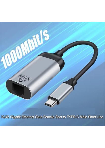 USB Tip C 3 1 RJ45 Lan Ethernet Dönüştürücü Adaptör Usbc - Win 7/8/10 Için 1000 M Gigabit Harici Kablolu Ağ (Yurt Dışından) fırsatları