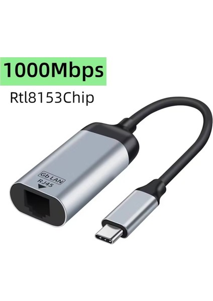 USB Tip C 3 1 RJ45 Lan Ethernet Dönüştürücü Adaptör Usbc - Win 7/8/10 Için 1000 M Gigabit Harici Kablolu Ağ (Yurt Dışından) indirimleri