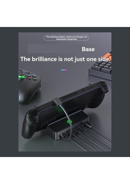 Steam Deck Bağlantı Istasyonu Için Rgb Standı HDMI Uyumlu Video Adaptörü Steam-Deck Oyun Konsolu Için USB Tip-C Şarj Cihazı (Yurt Dışından) fırsatları