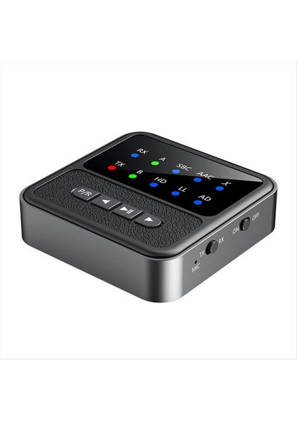 Qccv Bluetooth 5.4 Ses Alıcı Verici 3.5mm Aux, Mıc Kablosuz Stereo Adaptörü Kulaklıklar Tv Pc Araç Hoparlörleri (Yurt Dışından)