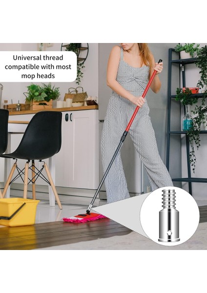 Iplik Ucu Değiştirme, Ultra Dişli Uç Onarım Kiti 1 Inç Uzatma Kutup Adaptörü Mop Süpürge Fırçası Için Uçlar 2set (Yurt Dışından) fırsatları