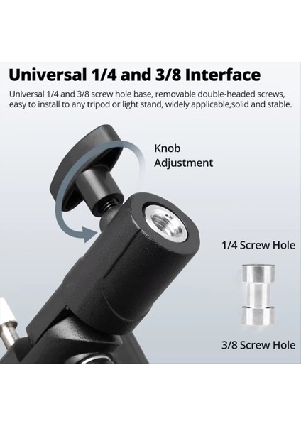 Reflektör Tutucu Kelepçe E-Tipi Kelepçe Vida Döner Adaptör Işık Fotoğraf Stüdyosu Için Reflektör Klip Standı Reflektör (Yurt Dışından) fiyatları