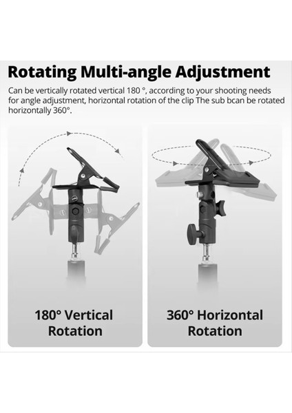Reflektör Tutucu Kelepçe E-Tipi Kelepçe Vida Döner Adaptör Işık Fotoğraf Stüdyosu Için Reflektör Klip Standı Reflektör (Yurt Dışından) modelleri