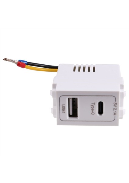 Yeni USB Tip-C Çift Bağlantı Noktası Güç Modülü 220V Soket 5V 2.1A Telefon Şarj Modülü Transformatör Şarj Gücü Adaptörü (Yurt Dışından) modelleri