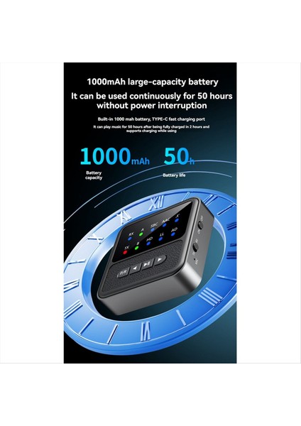 Qccv Bluetooth 5.4 Ses Alıcı Verici 3.5mm Aux, Mıc Kablosuz Stereo Adaptörü Kulaklıklar Tv Pc Araç Hoparlörleri (Yurt Dışından) modelleri