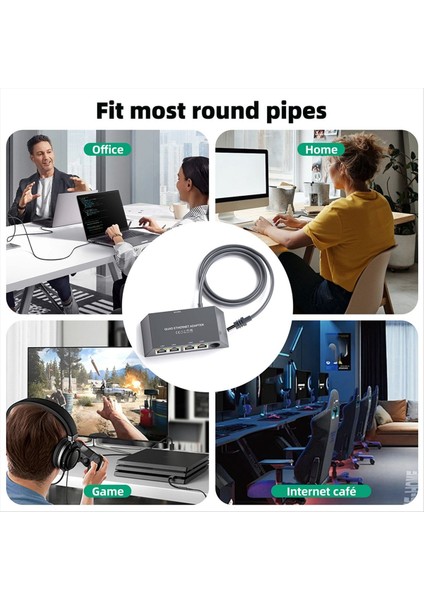 Çanak Anten Uydu Internet Enerji Hattı Için Starlink Mini Ethernet Adaptörü Için Yükseltilmiş 4 Bağlantı Noktalı Gigabit (Yurt Dışından) fiyatları