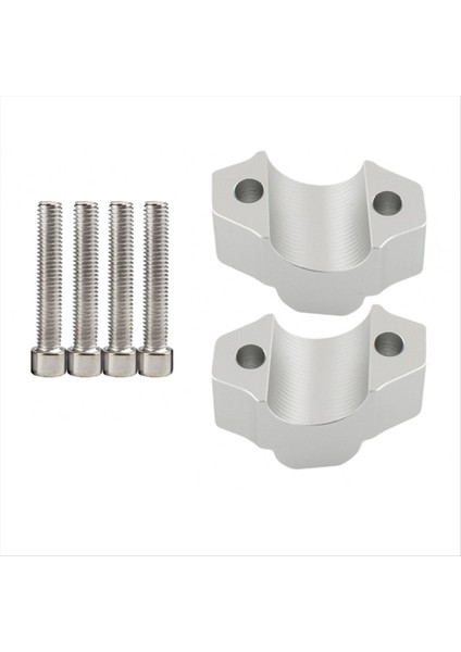 Yamaha XSR900 2016-2024 Motosiklet Aksesuarları Handbar Yükseltme Sürükle Talkı Çubuğu Kelepçesi Genişlet Adaptör Gümüş (Yurt Dışından)