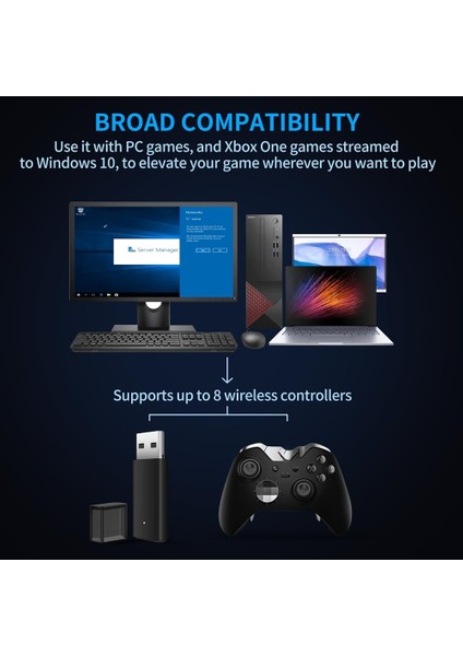 Pc Windows 10 11 Için Xbox One Kablosuz Denetleyici Için Uyumlu Ic Yongası ile Adaptör (Yurt Dışından) fırsatları
