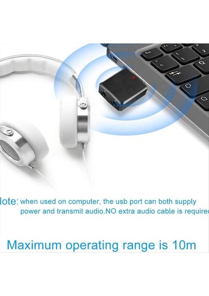 Pc Için Bluetooth USB Adaptörü, Bt 5.0 3&#39;ü 1 Bluetooth Verici Alıcı Adaptörü 3.5 mm Aux, Kablosuz Aktarım (Yurt Dışından) indirimleri