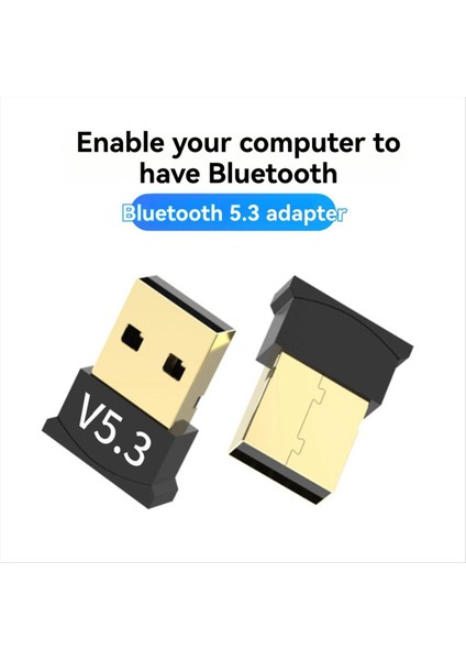 Pc Için Bluetooth 5.3 Adaptör USB Bluetooth Dongle Alıcı Verici Masaüstü Dizüstü Bilgisayar Hoparlör (Yurt Dışından) fiyatları
