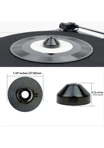 Vinil Kayıt LP45 Rpm Adaptör Turnabağı Fonografı 7 Inç Ep Kayıt Ep Ep Vinil Gramofon Mavisi Için Ses Dönüşüm Taban (Yurt Dışından) fırsatları