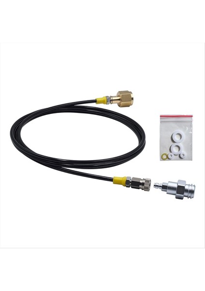 Soda Su Yapıcı Makinesi Karbon Dioksit Dolum Istasyonu Adaptörü TR21-4 Harici Co2 Tankı Için 98 Inç Hortum Kiti ile (Yurt Dışından)