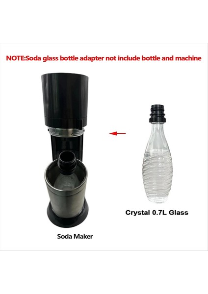 Sodastream 0 7l Cam Şişeler Için Soda Şişesi Adaptörü Soda Makinesi Değiştirme Için Profesyonel Taşınabilir (Yurt Dışından) fırsatları