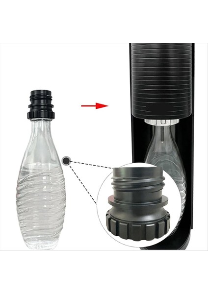 Sodastream 0 7l Cam Şişeler Için Soda Şişesi Adaptörü Soda Makinesi Değiştirme Için Profesyonel Taşınabilir (Yurt Dışından) indirimleri