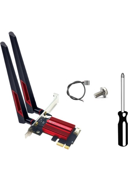 RTL8922AE Wifi7 Adaptörü Dahili Pcıe Kablosuz Ağ Kartı 2 4g/5g/6ghz 6338MBPS Bluetooth 5 4 10DB Antenli (Yurt Dışından)