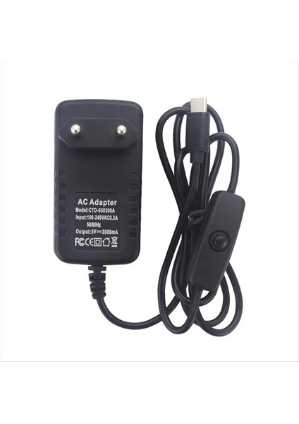 Orange Pi Zero 3 / 3b Ab Tak Için Açma/kapama Anahtarı Şarj Cihazı ile 5V 3A Güç Kaynağı USB Tip-C Güç Adaptörü (Yurt Dışından) indirimleri