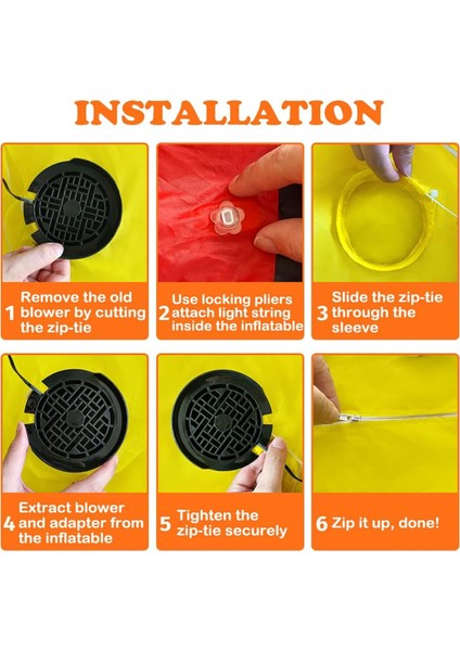 Şişme Fan Değiştirme 12V 1 2A Mini Hava Üfleyici Fan 12V 1 5A Adaptör ve Açık Yard Abd Plug Için 3 LED Ampuller (Yurt Dışından) fırsatları