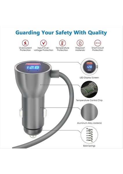 Starlink Mini Için Araç Şarj Adaptörü ile Dijital Ekran Dc 12 V 24 V Kamyon Arabalar Için Çakmak Güç Kablosu 16 4ft (Yurt Dışından) fiyatları