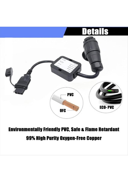 Römork Konektörü Avrupa 13 Pimli - Amerikan 4 Pimli Arka Lamba Devresi Kablolama Adaptörü Tak ve Çalıştır (Yurt Dışından) fırsatları