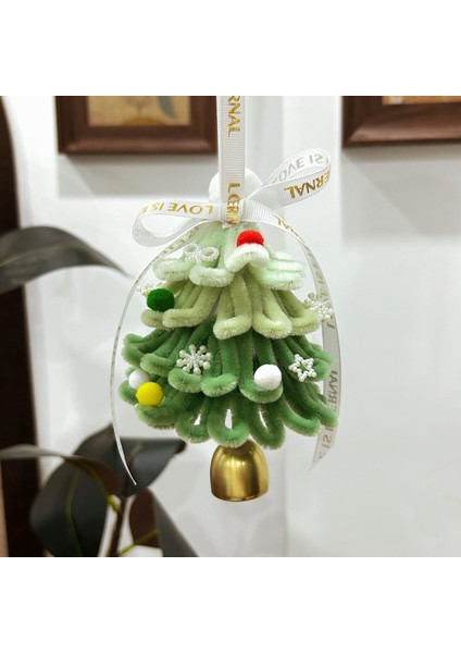 Yeni Noel Atmosferi Çelenk Asılı Şerit Yay Çan Noel Dekorasyonu (Yurt Dışından)