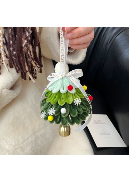 Yeni Noel Atmosferi Çelenk Asılı Şerit Yay Çan Noel Dekorasyonu (Yurt Dışından)