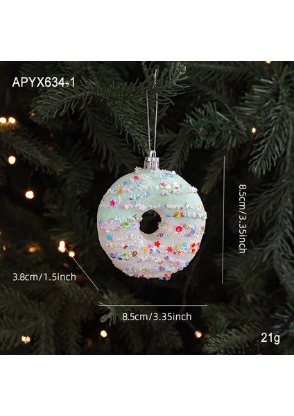 Dekorasyon Şanslı Yıldız Noel Ağacı Noel Günü Giydirme Çanları Kar Taneleri Duvar Dekorasyonu Asma (Yurt Dışından)