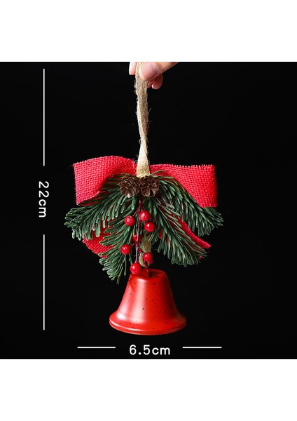 Yeni Noel Atmosferi Çelenk Asılı Şerit Yay Çan Noel Dekorasyonu (Yurt Dışından)