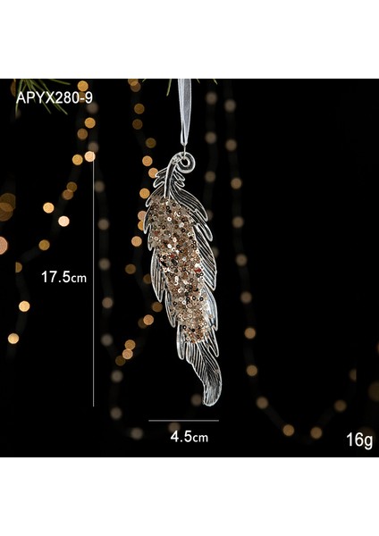 Noel Süsleri Payetler Akrilik Kolye Şeffaf Kar Tanesi Kolye (Yurt Dışından)
