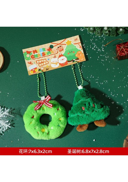 Noel Süsleri Peluş Noel Baba Geyik Bebek Sahne Dekorasyonu Küçük Hediyeler (Yurt Dışından)