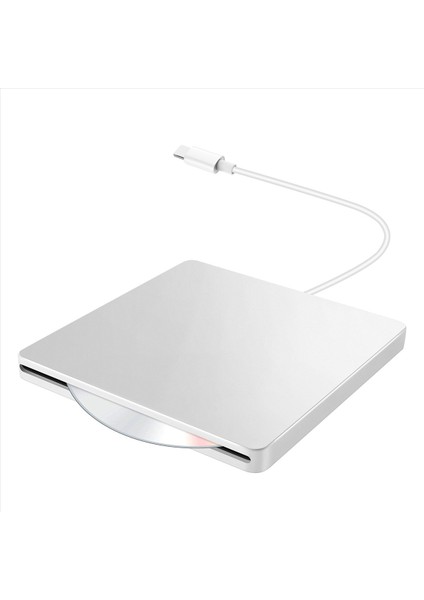USB Harici Cd/dvd Drive Tip C Taşınabilir Drive-Free CD Filmler Dizüstü Bilgisayar Pc Windows Mac Silver Için Oyuncular (Yurt Dışından) modelleri