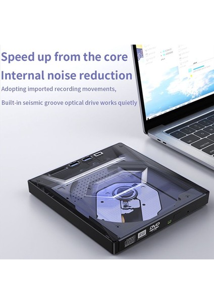 Harici DVD CD Yazıcı Brülör CD ve DVD Player Type C/usb3 0 Pc Dizüstü Bilgisayar Windows Için Harici DVD CD Sürücüsü 11/10/8/7 (Yurt Dışından) fırsatları