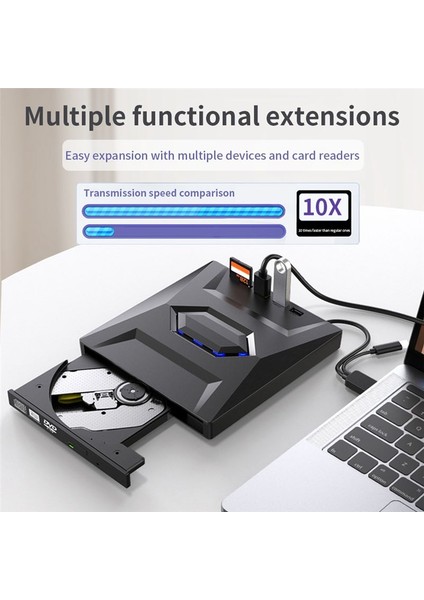 Harici DVD CD Yazıcı Brülör CD ve DVD Player Type C/usb3 0 Pc Dizüstü Bilgisayar Windows Için Harici DVD CD Sürücüsü 11/10/8/7 (Yurt Dışından) indirimleri